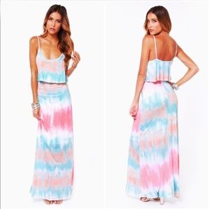 3 FOR $13 SALE! Tie Dye Maxi Dress Size L
